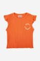 Bobo Choses t-shirt dziecięcy 124AC027 pomarańczowy SS24