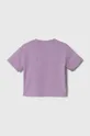 Детская хлопковая футболка Guess фиолетовой