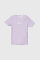Guess t-shirt dziecięcy wzorzyste fioletowy J4GI17.KBZP3.PPYH