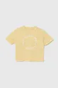 giallo Guess t-shirt in cotone per bambini Ragazze