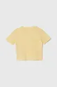 Guess t-shirt bawełniany dziecięcy żółty
