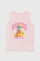 Dětský top Guess s elastanem růžová J4GI33.K6YW4.PPYH