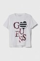 Dětské bavlněné tričko Guess s elastanem bílá J4GI34.K6YW4.PPYH