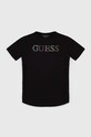Guess t-shirt dziecięcy aplikacja czarny J4GI38.J1314.PPYH