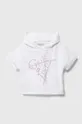 λευκό Παιδική βαμβακερή μπλούζα Guess Για κορίτσια