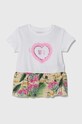 Guess t-shirt dziecięcy wzorzyste biały K4GI15.K6YW3.PPYH