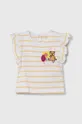 rumena Otroška kratka majica Guess Dekliški