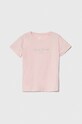 Детская хлопковая футболка Pepe Jeans NINA хлопок розовый PG503068