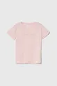 розовый Детская хлопковая футболка Pepe Jeans NINA Для девочек