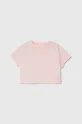 roza Otroška bombažna kratka majica Pepe Jeans NICKY Dekliški