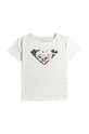 Roxy t-shirt bawełniany dziecięcy DAY AND NIGHT nadruk biały ERGZT04039