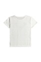 Roxy t-shirt bawełniany dziecięcy DAY AND NIGHT ERGZT04039 biały SS24