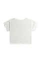 Παιδικό βαμβακερό μπλουζάκι Roxy SWIMMININTHESTA λευκό