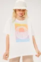 λευκό Βαμβακερό μπλουζάκι Roxy GONE TOCALIFORA Για κορίτσια