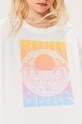 Roxy tricou din bumbac GONE TOCALIFORA alb ERGZT04041
