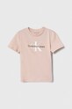 Calvin Klein Jeans maglietta per bambini tessuto elasticizzato rosa IN0IN00001.G.PPYH