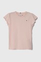 Tommy Hilfiger t-shirt dziecięcy pozostałe różowy KG0KG07052.116.122.PPYH