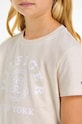Tommy Hilfiger t-shirt bawełniany dziecięcy KG0KG07855.128.176.PPYH beżowy