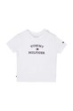 Tommy Hilfiger t-shirt niemowlęcy z elastanem biały KN0KN01805.PPYH