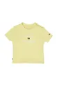 żółty Tommy Hilfiger t-shirt niemowlęcy Dziewczęcy