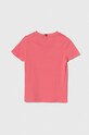 Tommy Hilfiger t-shirt bawełniany dziecięcy KS0KS00397.G.92.122 różowy SS24