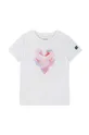 różowy Reima t-shirt dziecięcy Vauhdikas Dziewczęcy