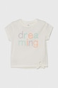 Fete zippy tricou de bumbac pentru copii 3105923201 alb