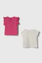 zippy t-shirt bawełniany dziecięcy 2-pack fioletowy