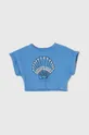 modrá Detské bavlnené tričko zippy Dievčenský
