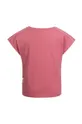 Детская хлопковая футболка Jack Wolfskin TAKE A BREAK розовый