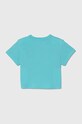 United Colors of Benetton tricou de bumbac pentru copii 3096G10HC.P.Seasonal turcoaz SS24