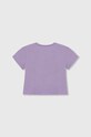 United Colors of Benetton tricou de bumbac pentru copii 3096G10HD.P.Seasonal violet SS24