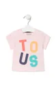 roza Otroška bombažna kratka majica Tous Dekliški