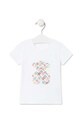 Детска памучна тениска Tous памук бял Logo.2002