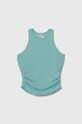 Abercrombie & Fitch top dziecięcy z elastanem turkusowy KI239.4072