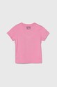 Момиче Детска памучна тениска Kenzo Kids K60836.114.150 розов