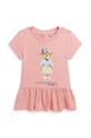 Bavlněné dětské tričko Polo Ralph Lauren kulatý růžová 310942268001