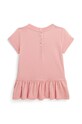 Bavlněné dětské tričko Polo Ralph Lauren 310942268001 růžová AW24