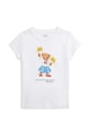 Polo Ralph Lauren tricou de bumbac pentru copii print alb 312942856001