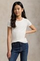 Детска памучна тениска Polo Ralph Lauren памук бял 313833549064