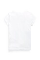 Момиче Детска памучна тениска Polo Ralph Lauren 313833549064 бял