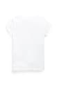 Dziewczynka Polo Ralph Lauren t-shirt bawełniany dziecięcy 313833549064 biały