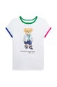 Polo Ralph Lauren t-shirt bawełniany dziecięcy nadruk biały 313925999001