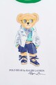 Dziewczynka Polo Ralph Lauren t-shirt bawełniany dziecięcy 313925999001 biały