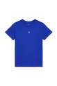 голубой Детская хлопковая футболка Polo Ralph Lauren Для мальчиков