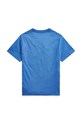 Дитяча бавовняна футболка Polo Ralph Lauren 323832904069 блакитний SS24