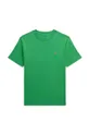 зелёный Детская хлопковая футболка Polo Ralph Lauren Для мальчиков