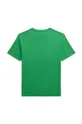 Otroška bombažna kratka majica Polo Ralph Lauren zelena