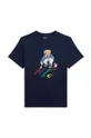 blu navy Polo Ralph Lauren t-shirt in cotone per bambini Ragazzi