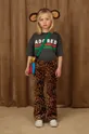 μαύρο Παιδικό βαμβακερό μπλουζάκι Mini Rodini Παιδικά